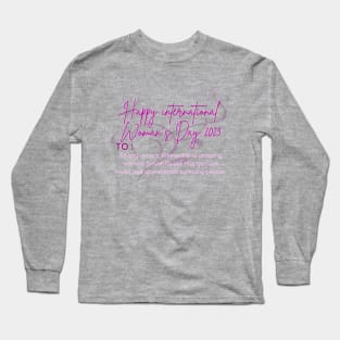 International Women's Day Long Sleeve T-Shirt